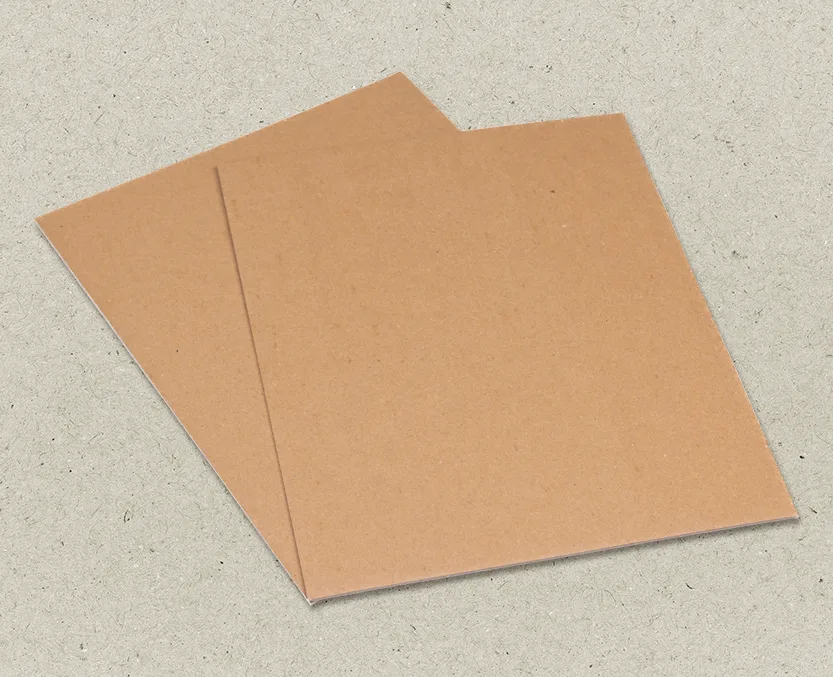 Testliner and Kraftliner Cardboard